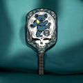 Grateful Dead Drops - Teal Dancing Bear Stealie - Pickleball Paddle