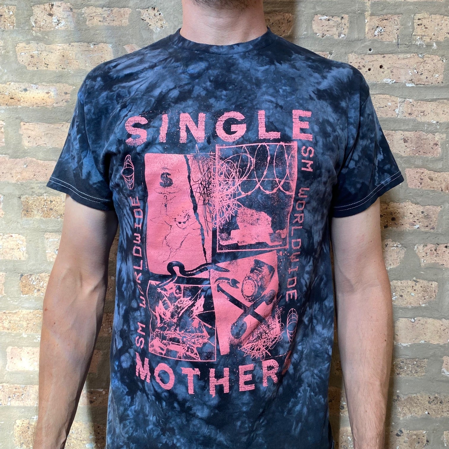 Single Mothers "Worldwide" Tie Dye Tee Shirt