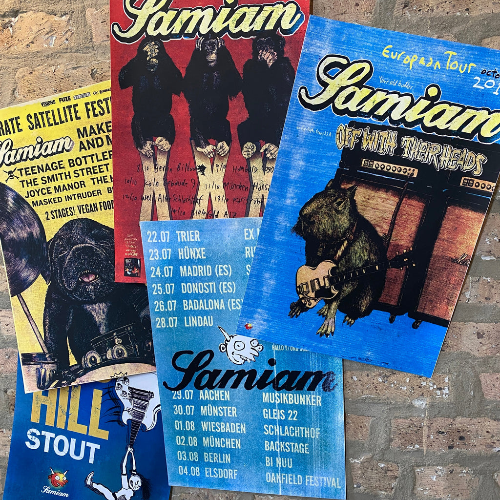 Samiam "Pirate Satellite Festival 2015" Screen Printed Poster