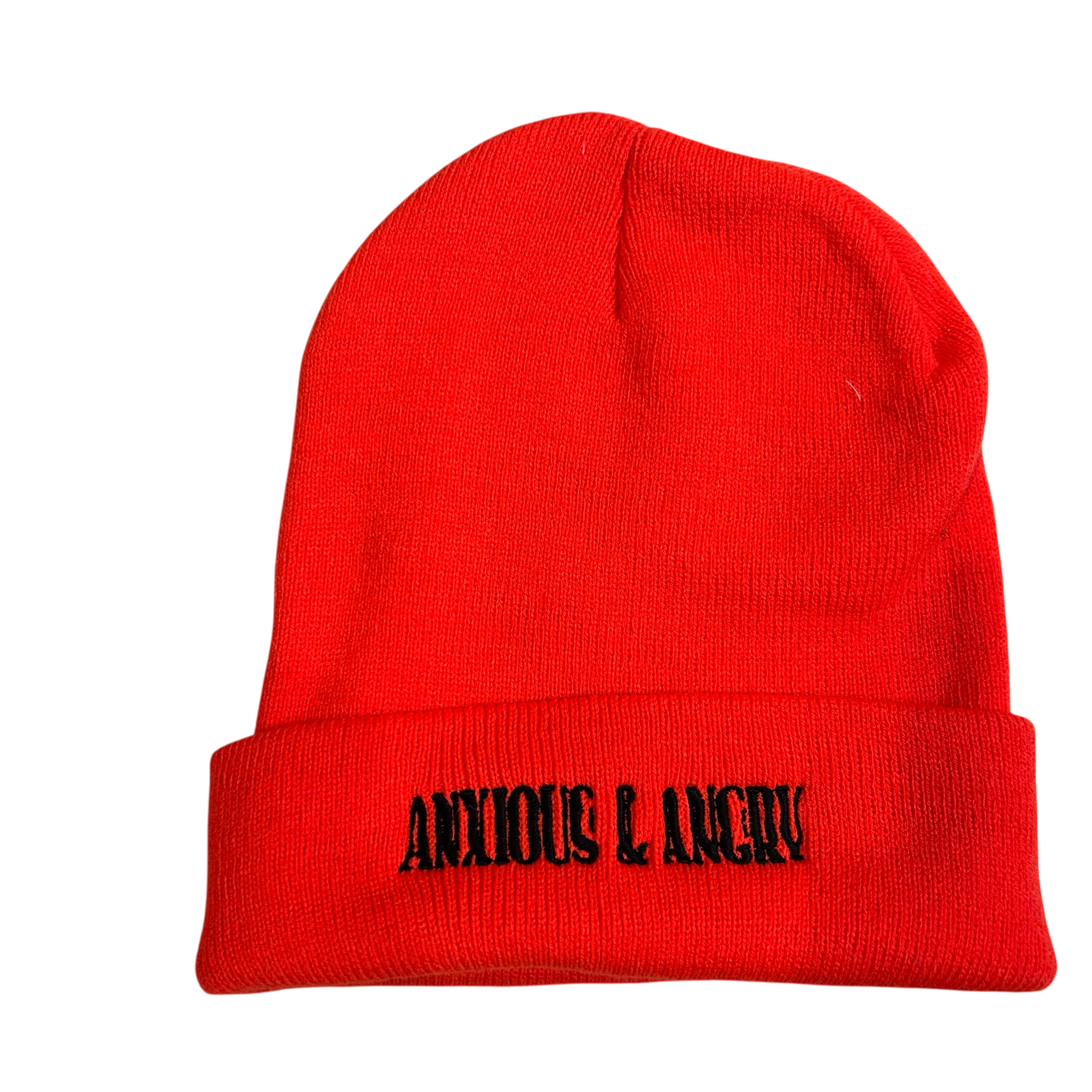 Anxious and Angry "Acid" Embroidered Beanies