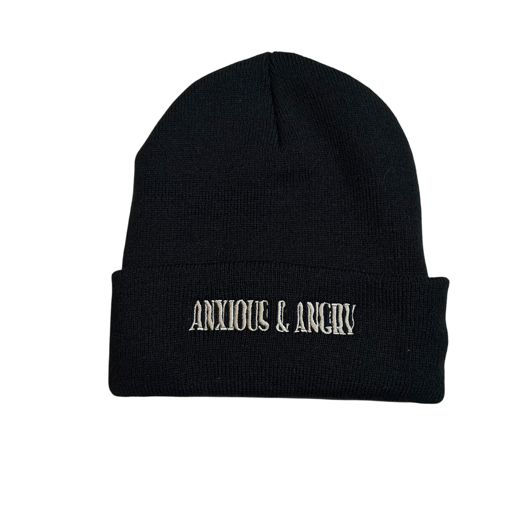 Anxious and Angry "Acid" Embroidered Beanies