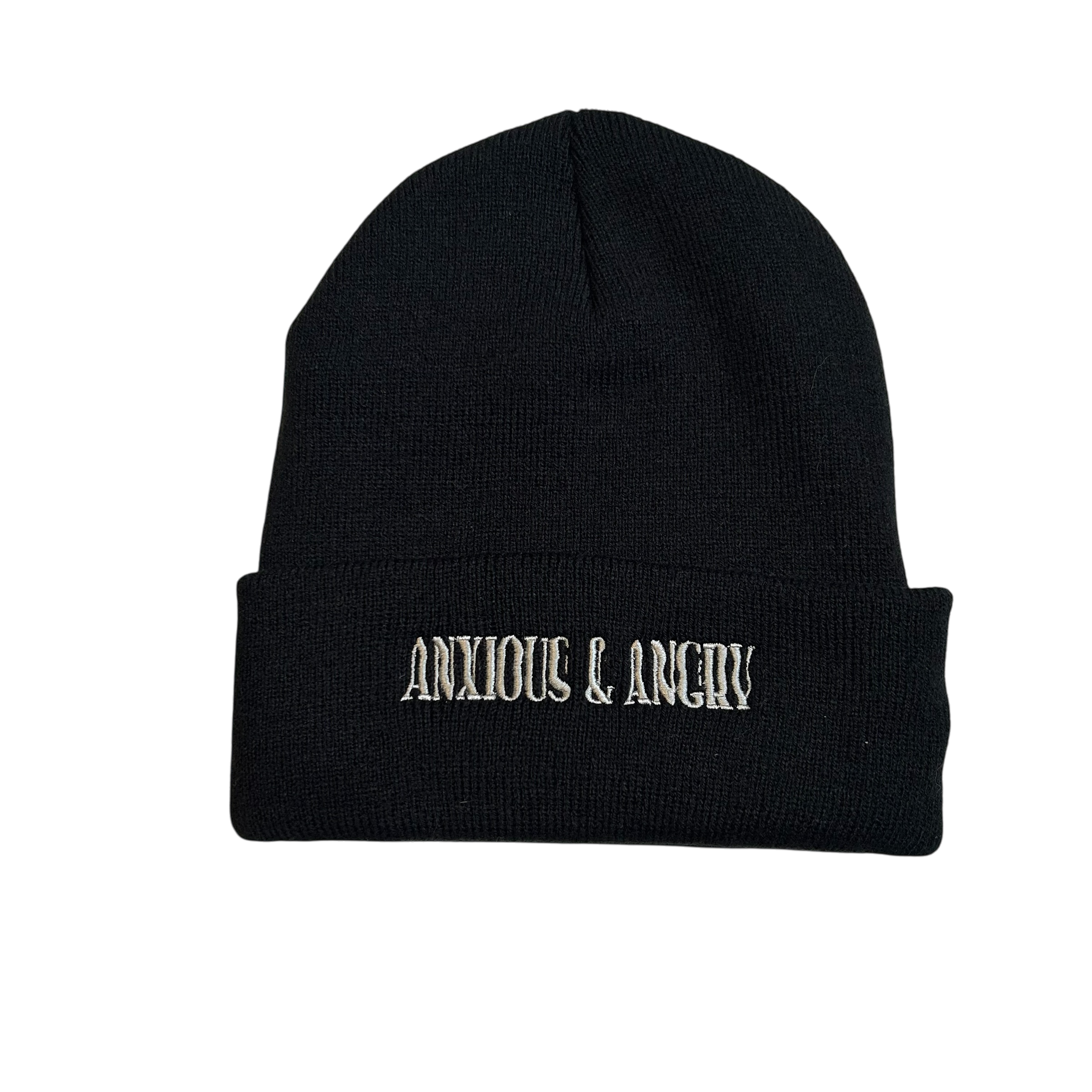 Anxious and Angry "Acid" Embroidered Beanies