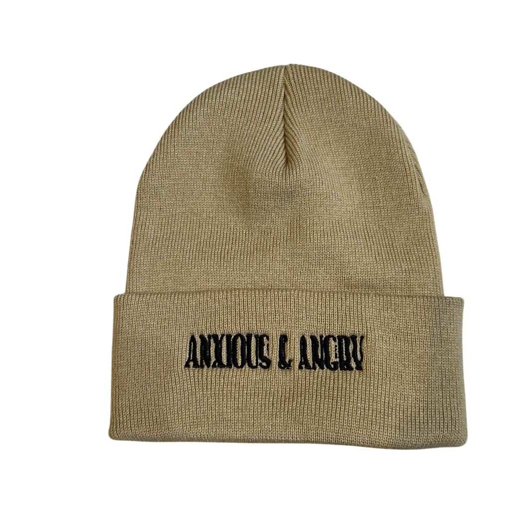 Anxious and Angry "Acid" Embroidered Beanies