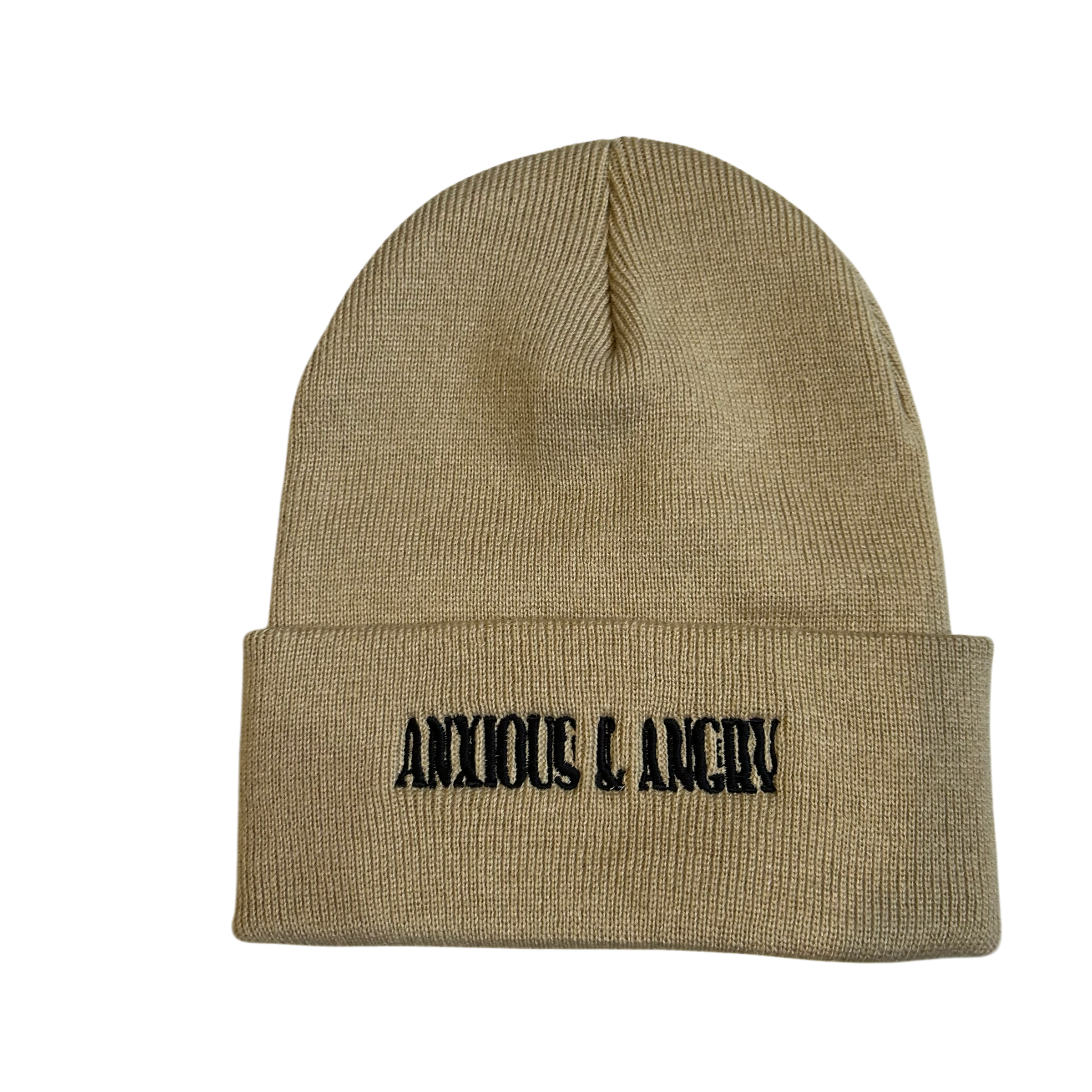 Anxious and Angry "Acid" Embroidered Beanies
