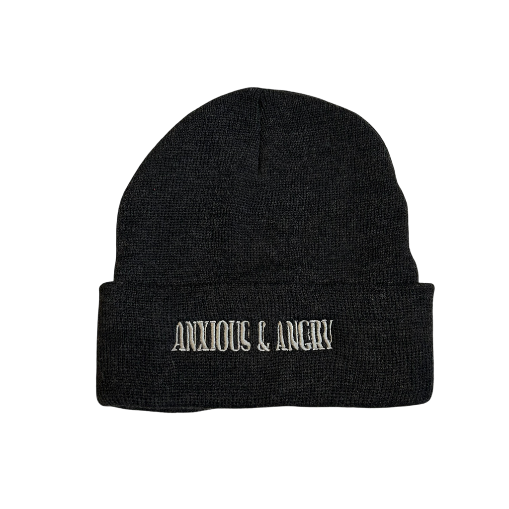 Anxious and Angry "Acid" Embroidered Beanies