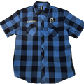 Off With Their Heads "Tiki" Plaid Short Sleeve Button Up