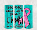 I've Never Backed Down From a Fight I'm Not Starting Now 20 oz Skinny Tumbler