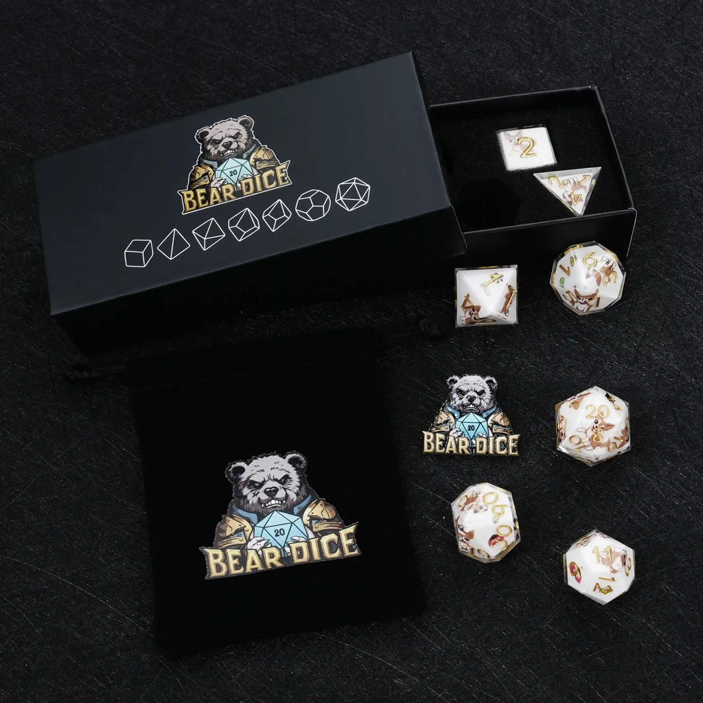 Kickstarter Dice – Canine Legends Chihuahua Resin DND Dice Set