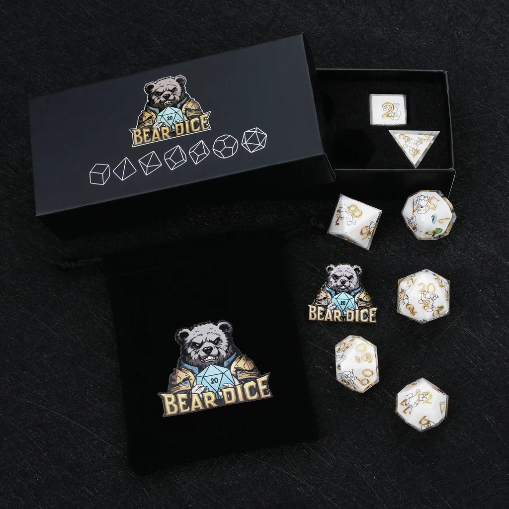 Kickstarter Dice – Canine Legends Poodle Resin DND Dice Set | Guardian Dice