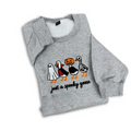 Just a Spooky Goose Embroidered Sweatshirt – Funny Halloween Crewneck for Cozy Fall Vibes