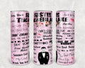 Justin Timberlake 20 oz Skinny Tumbler