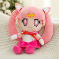 Kawaii Sailor Moon Plush Toy, Moon Cat Moon Hare Cute Girl Heart Filled Anime Doll Bedroom Decoration 25CM