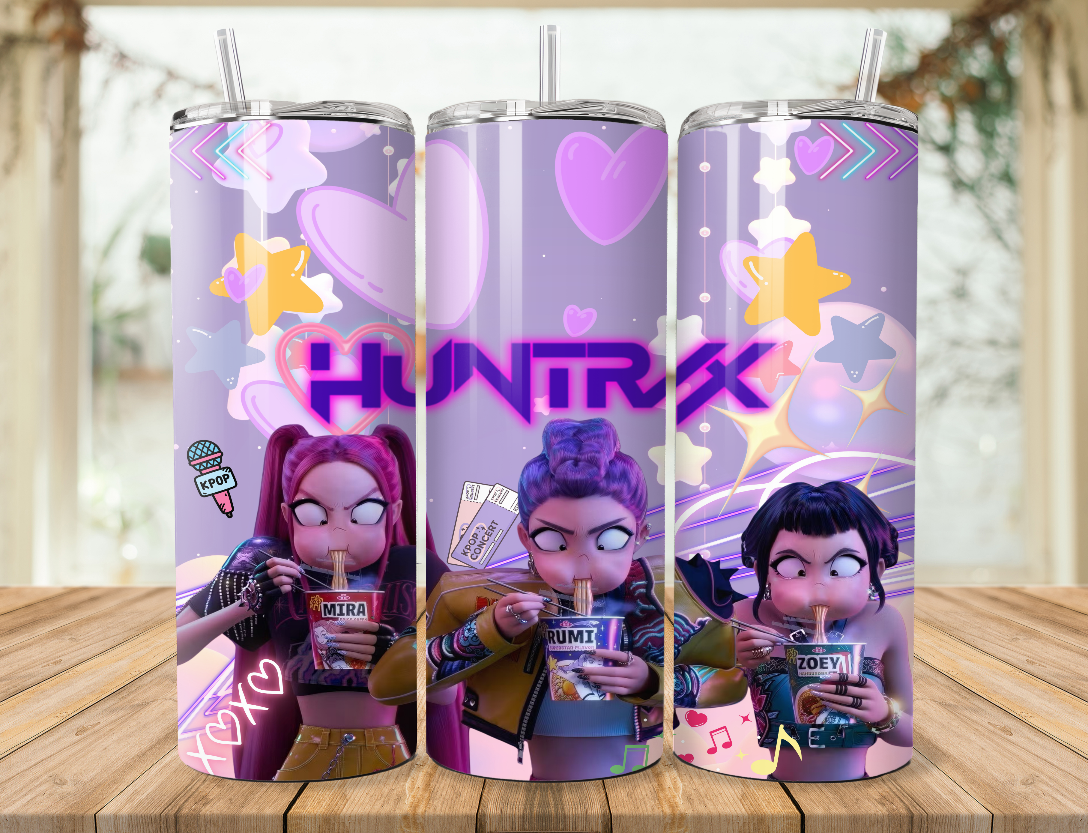 Kpop Demon Hunters Ramen Tumbler/Water Bottle