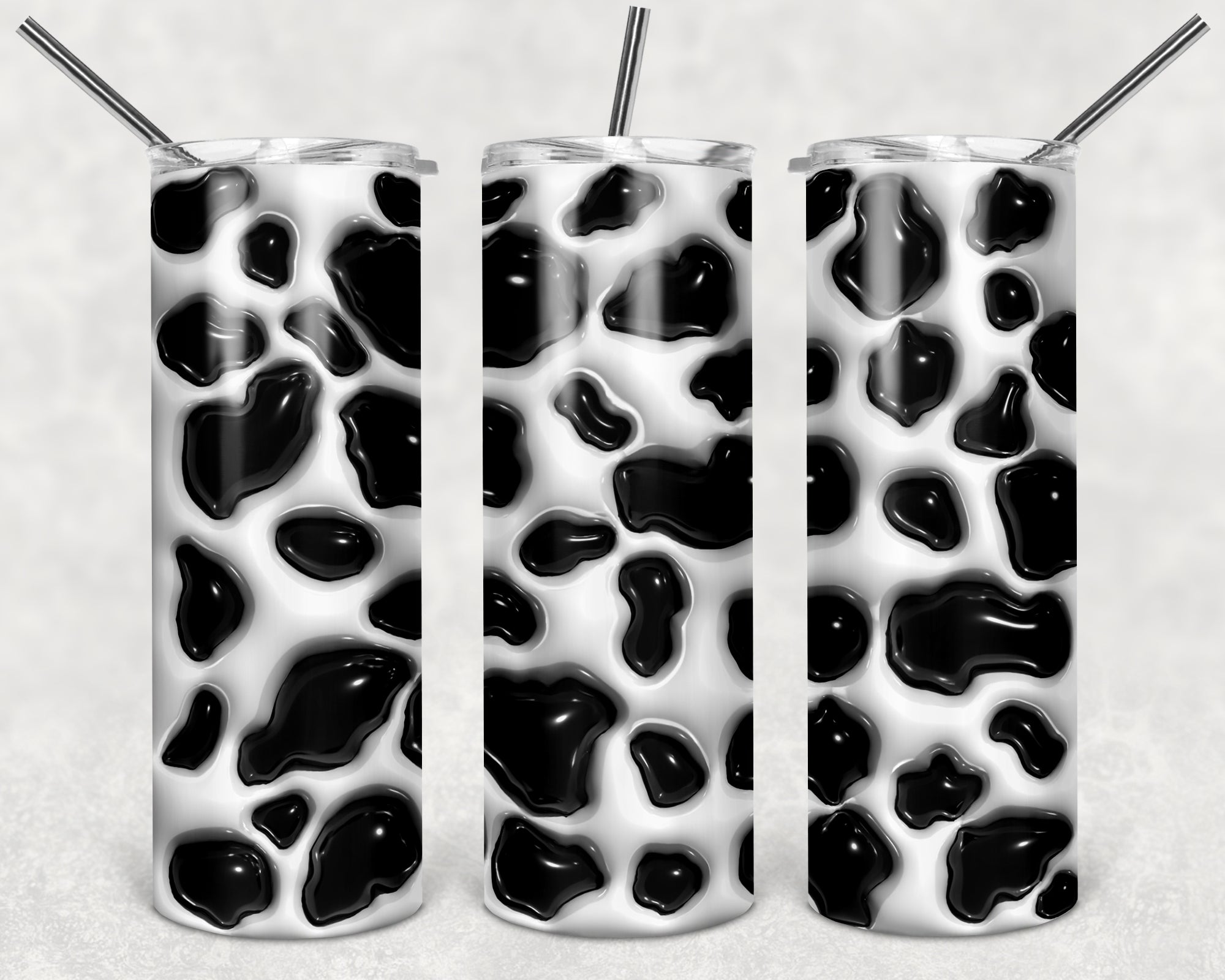 Cow Puffy 20 oz Skinny Tumbler