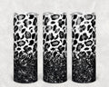 Leopard and Glitter 20 oz Skinny Tumbler
