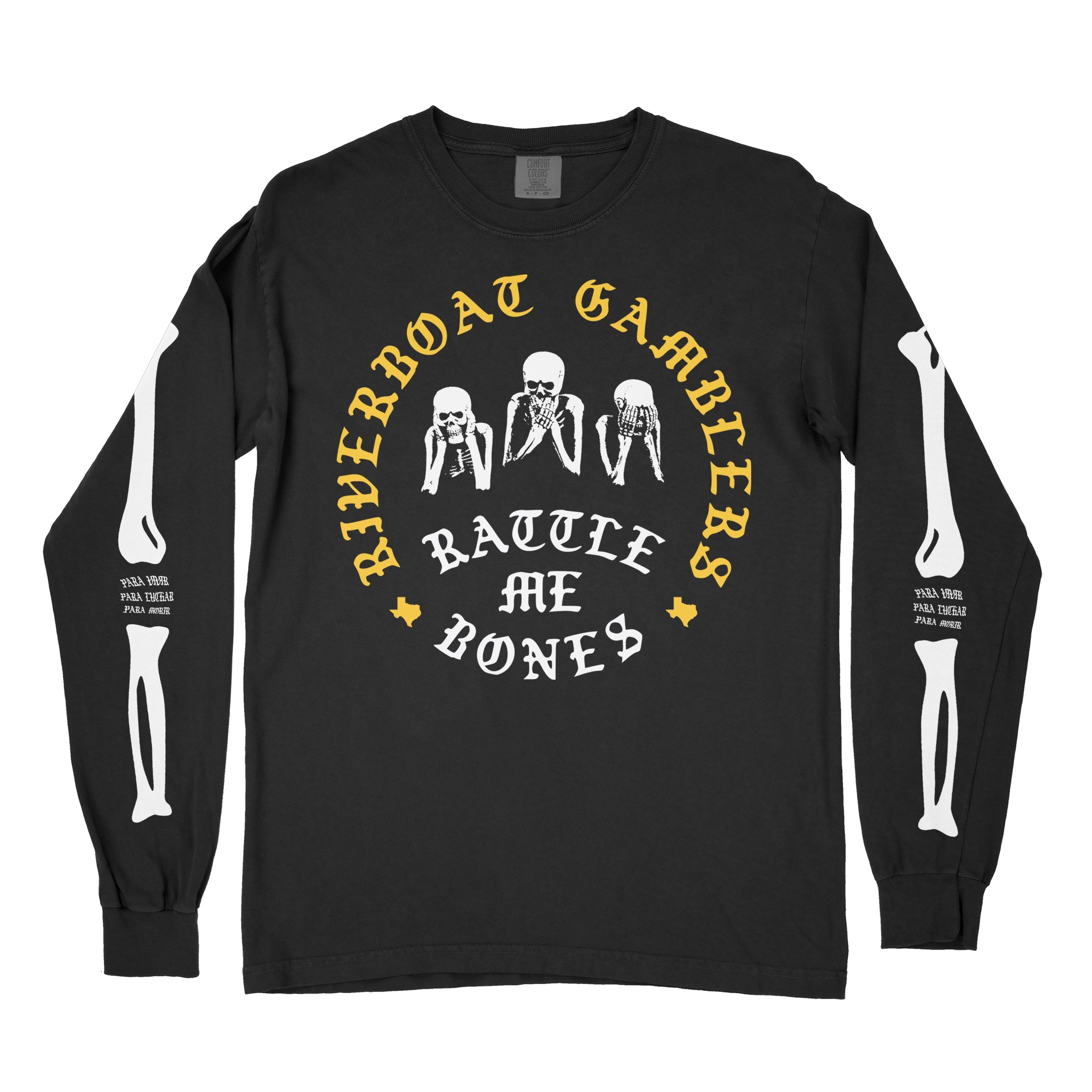 Riverboat Gamblers "Rattle Me Bones" Long Sleeve Tee Shirt