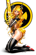 Magik Kneeling White Print
