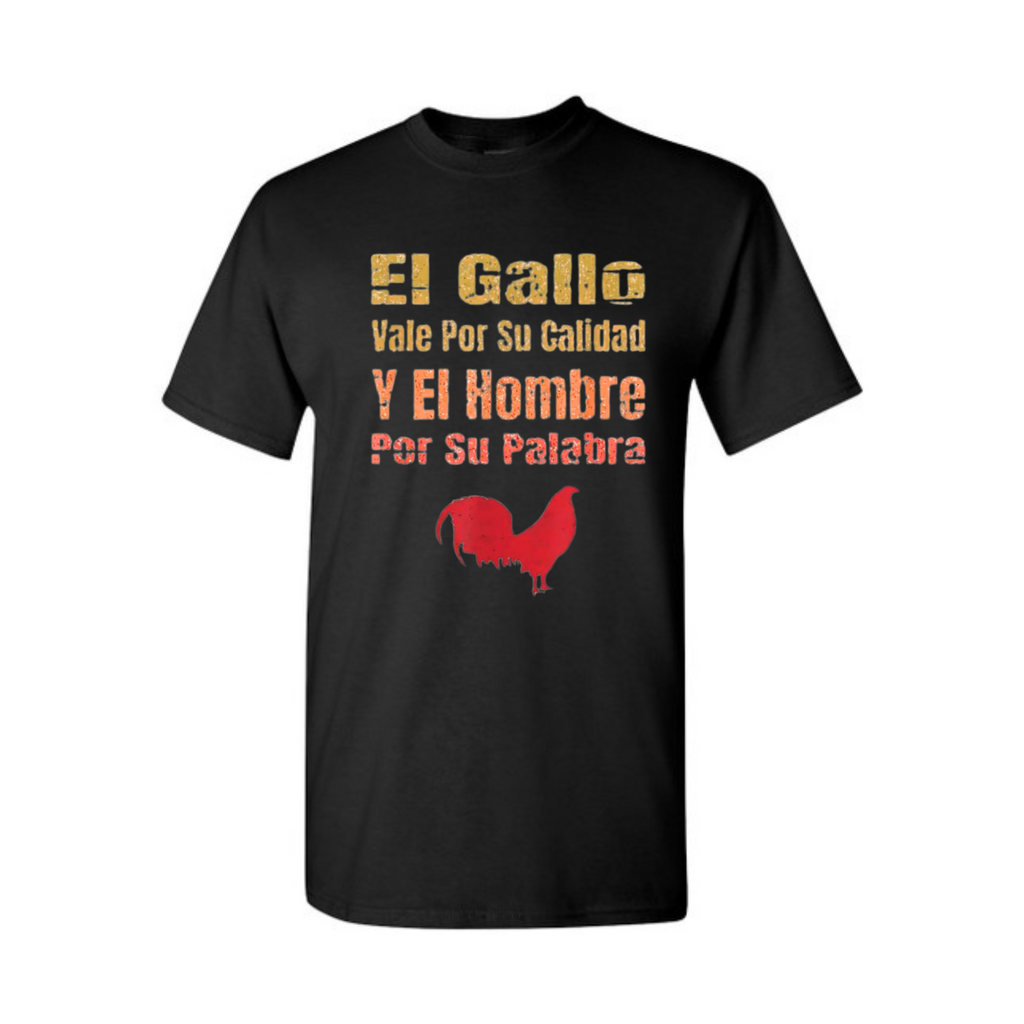 Men's Red Rooster Art T-Shirt – Quality Black Tee for Enthusiasts
