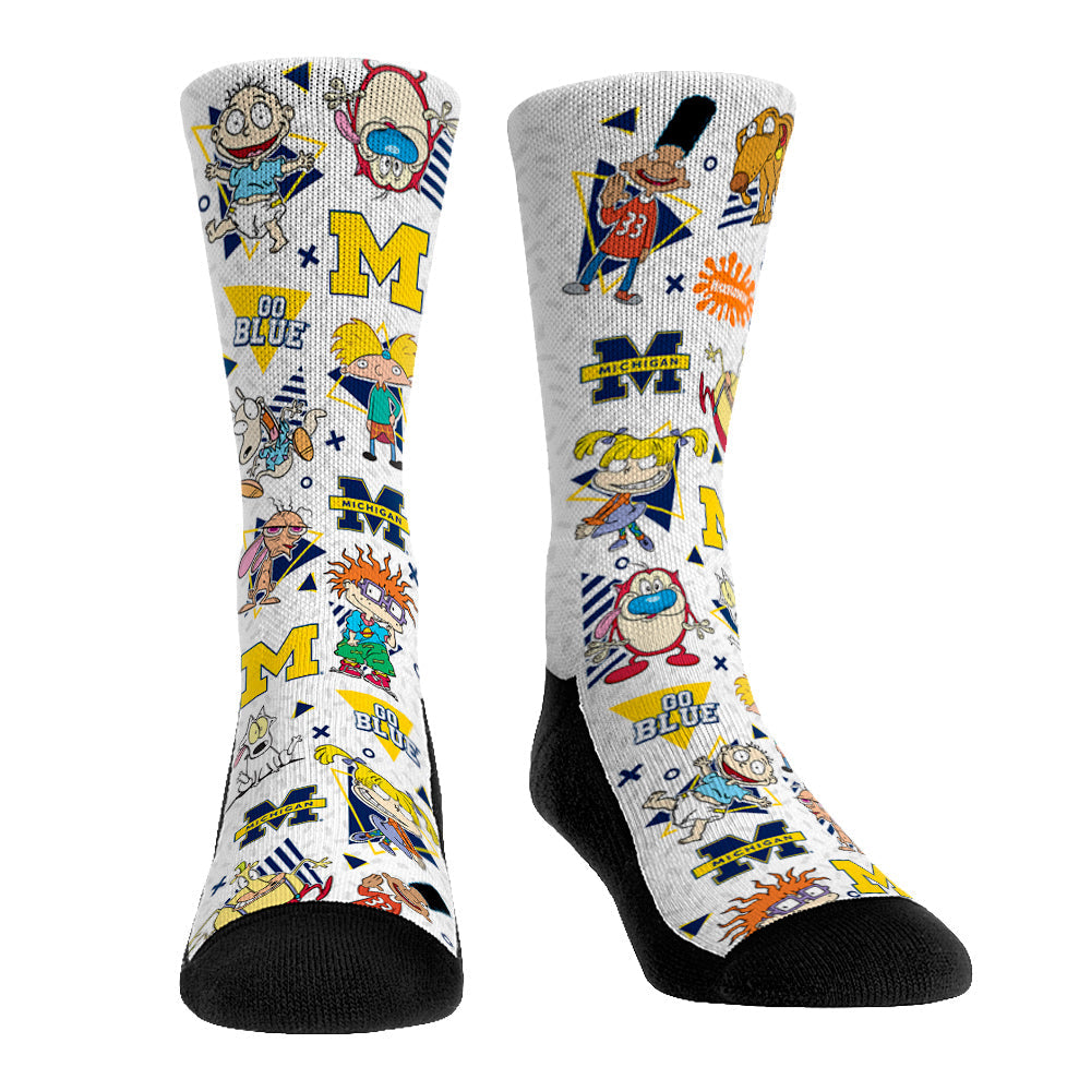 Michigan Wolverines - 90's Nickelodeon Characters All-Over