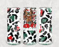Moo-ry Christmas 20 oz Skinny Tumbler