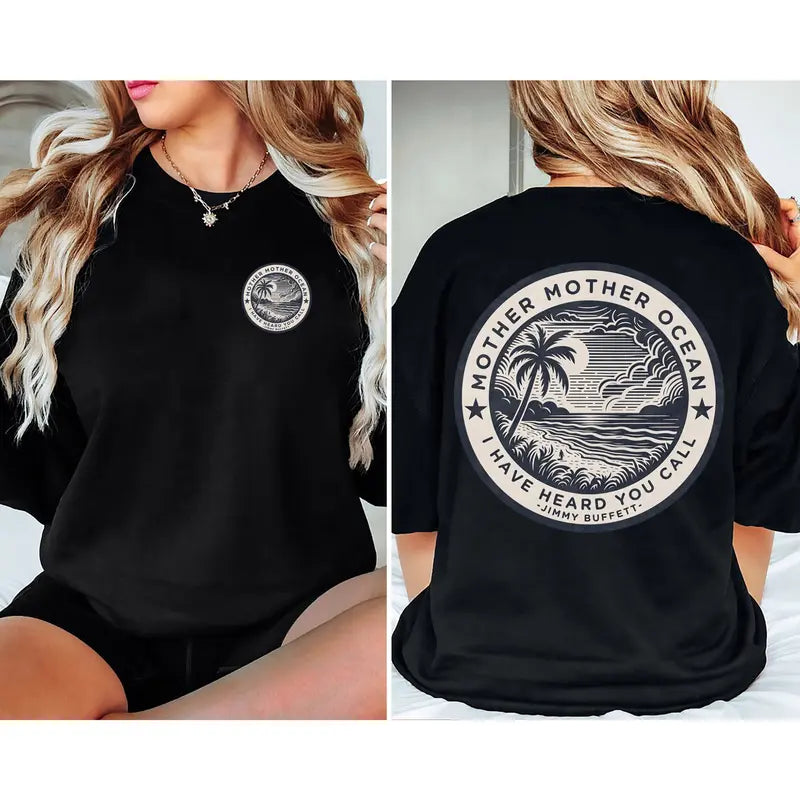 "Mother Mother Ocean" Jimmy Buffett T-Shirt - 'A Pirate Looks at Forty' Fan Tee
