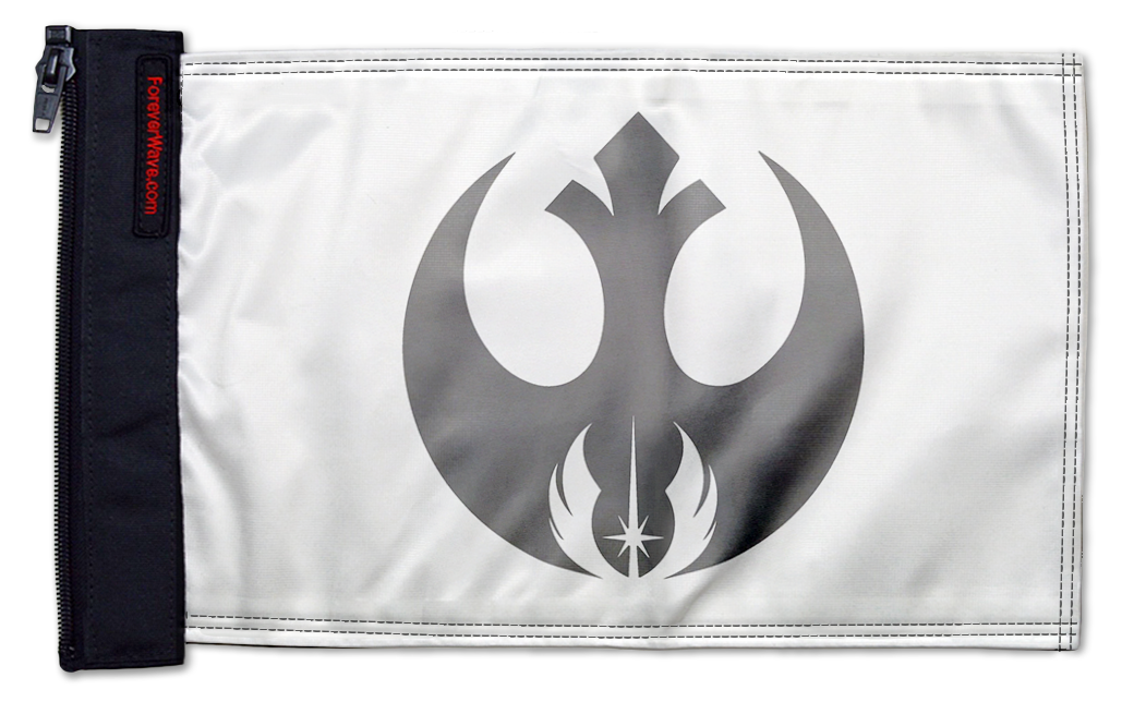 Star Wars Jedi Order 12"x18" Forever Wave Flag for Jeep Wrangler JKU 4-Door 2007-2018