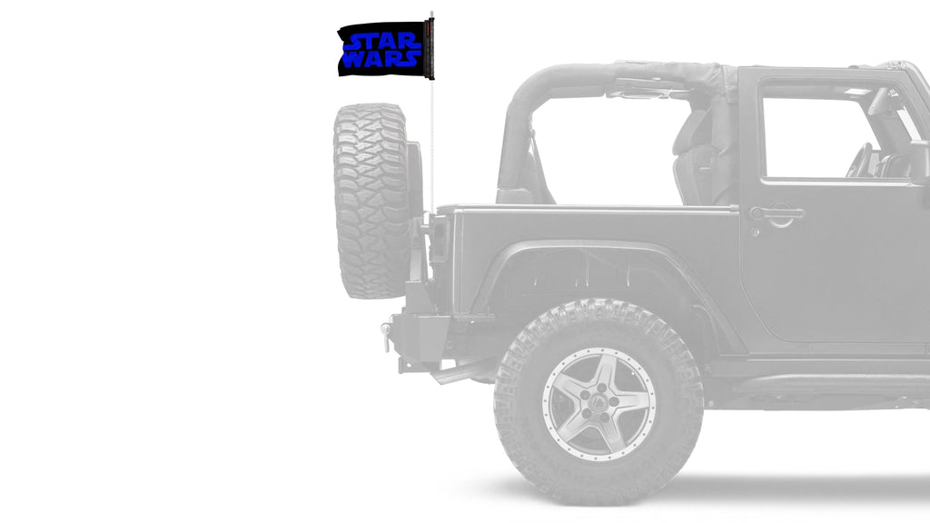 Star Wars 12"x18" Forever Wave Flag for Jeep Wrangler YJ 1986-1995