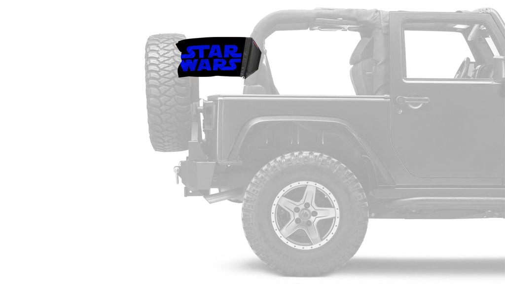 Star Wars 12"x18" Forever Wave Flag for Jeep Wrangler JLU 4-Door 2018-Present