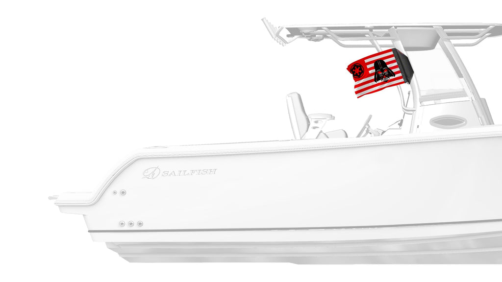 Star Wars Vader Imperial 12"x18" Forever Wave Flag for Boats