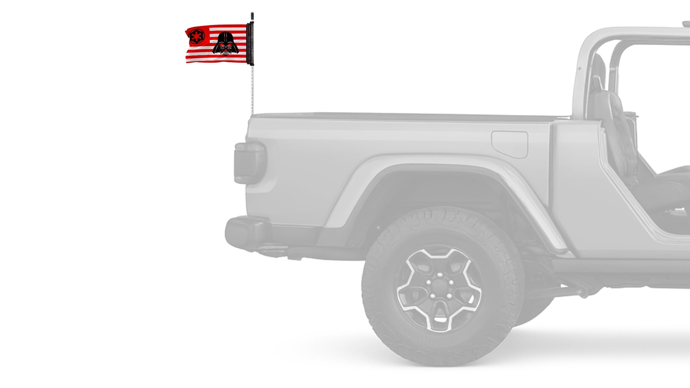 Star Wars Vader Imperial 12"x18" Forever Wave Flag for Jeep Wrangler TJ 1996-2006
