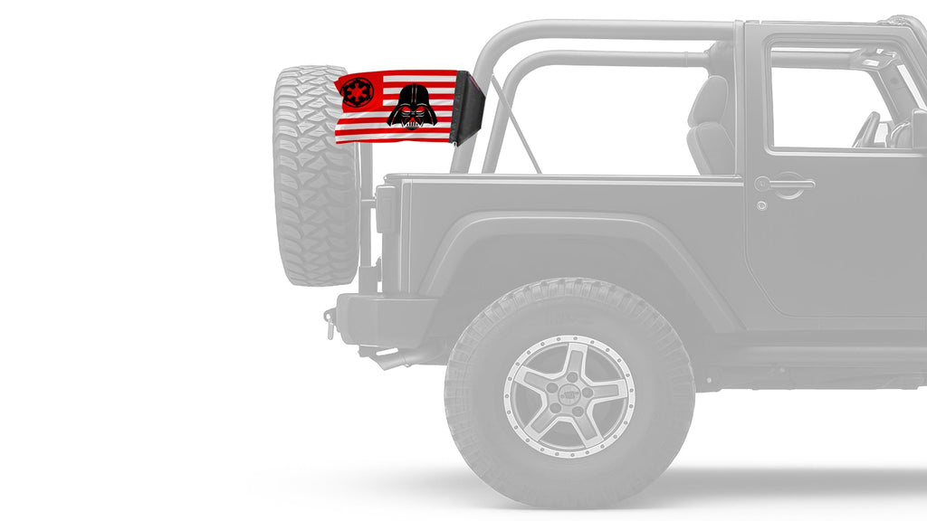 Star Wars Vader Imperial 12"x18" Forever Wave Flag for Jeep Wrangler LJ 2003-2006