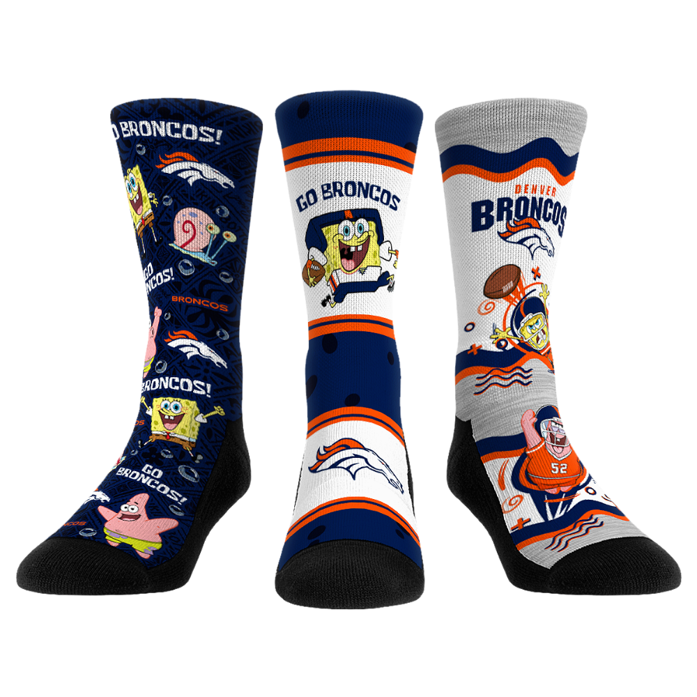 Denver Broncos - SpongeBob SquarePants - 3-Pack
