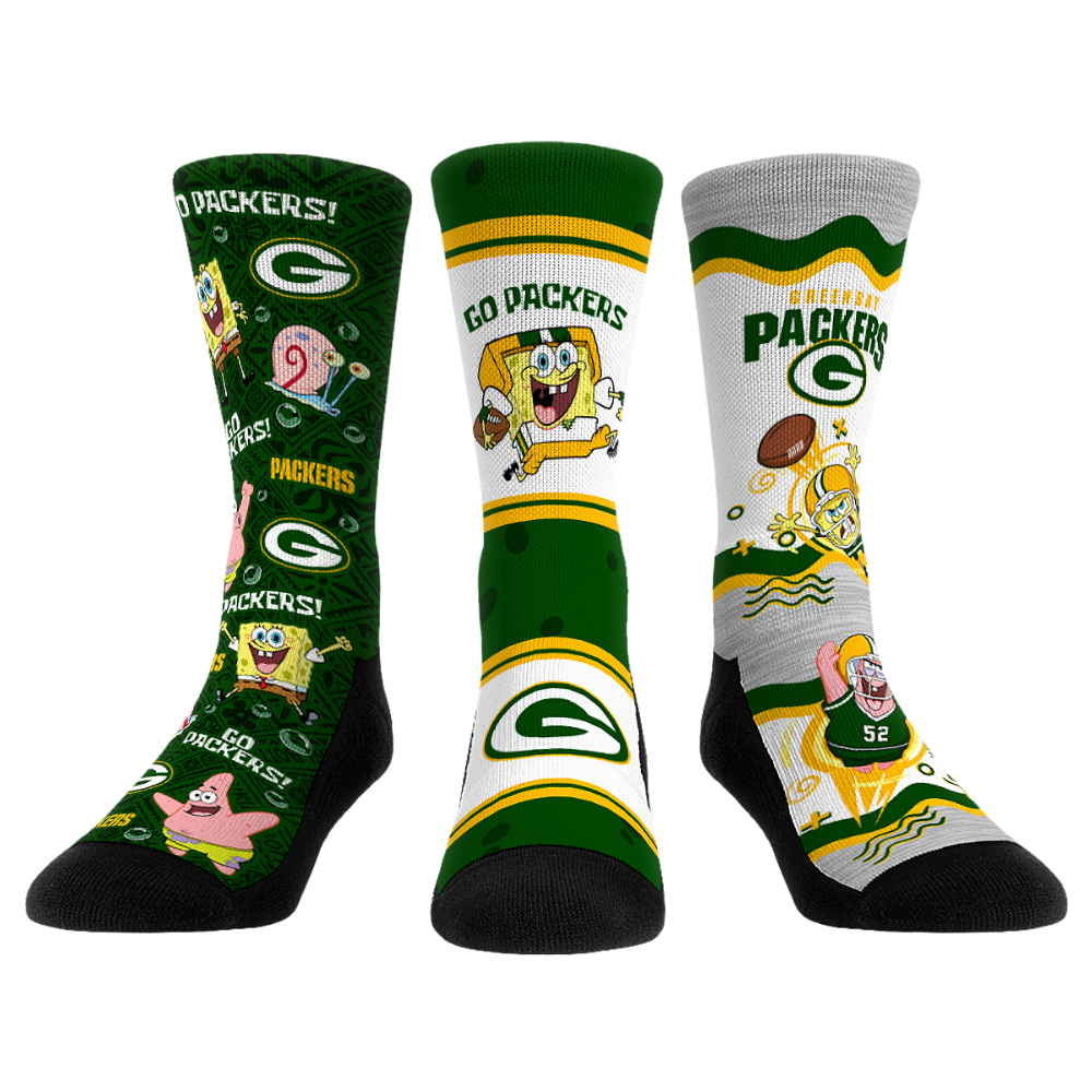 Green Bay Packers - SpongeBob SquarePants - 3-Pack
