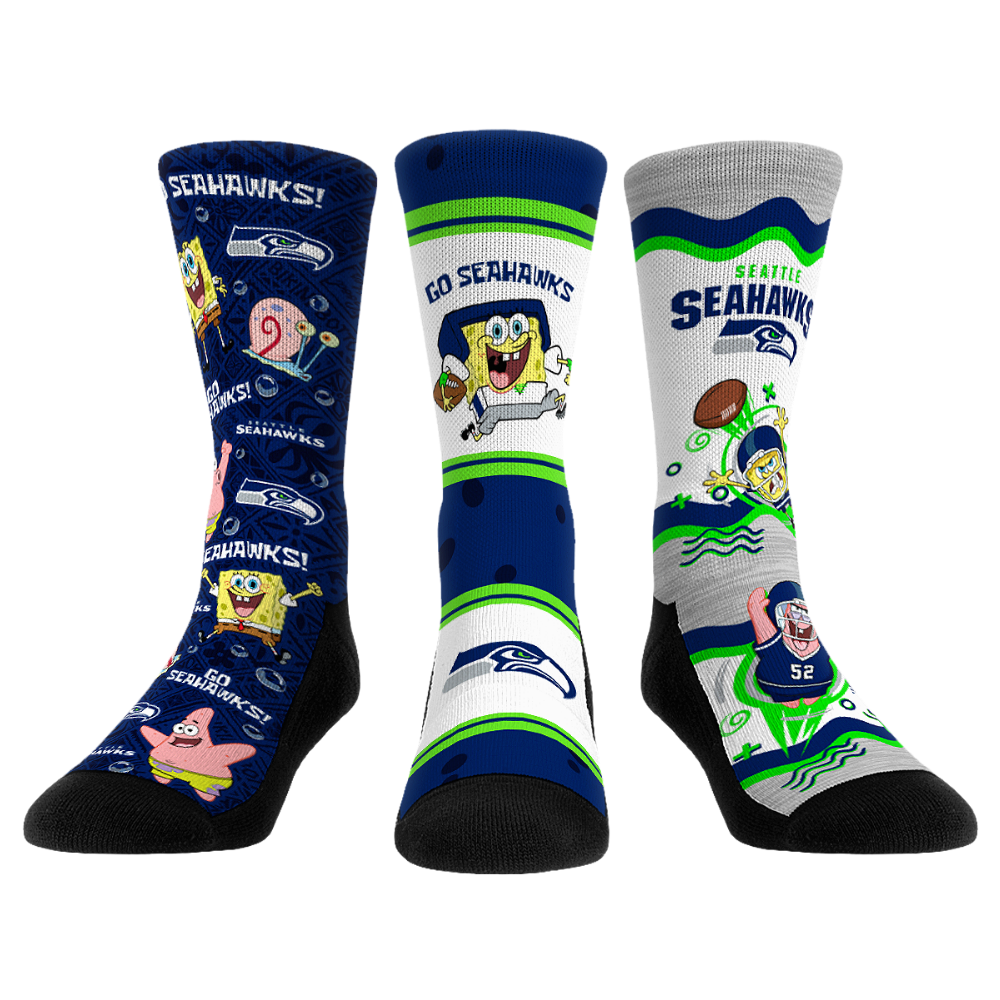 Seattle Seahawks - SpongeBob SquarePants - 3-Pack