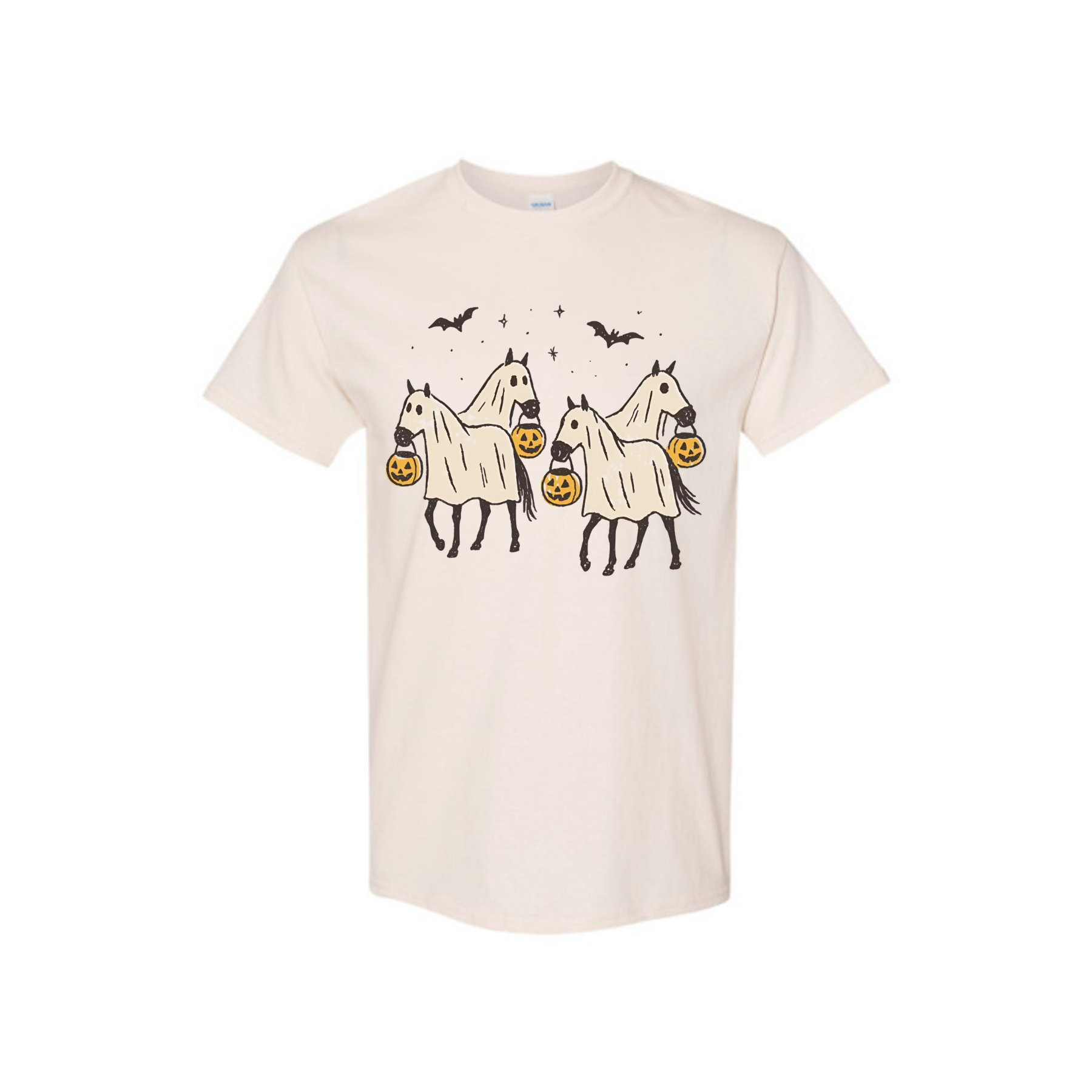 "Night-Mare" Unisex Tee – Creepy Horse Graphic Shirt, Dark Humor Cotton Top