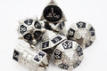 Dice 51: Onyx Ethers - Metal RPG Dice Set