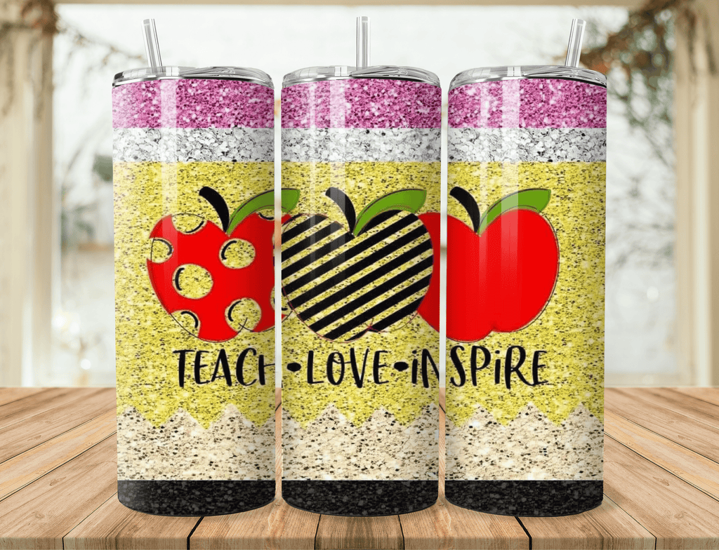 Teacher-Themed Stainless Steel Tumbler – Thoughtful & Colorful Gift
