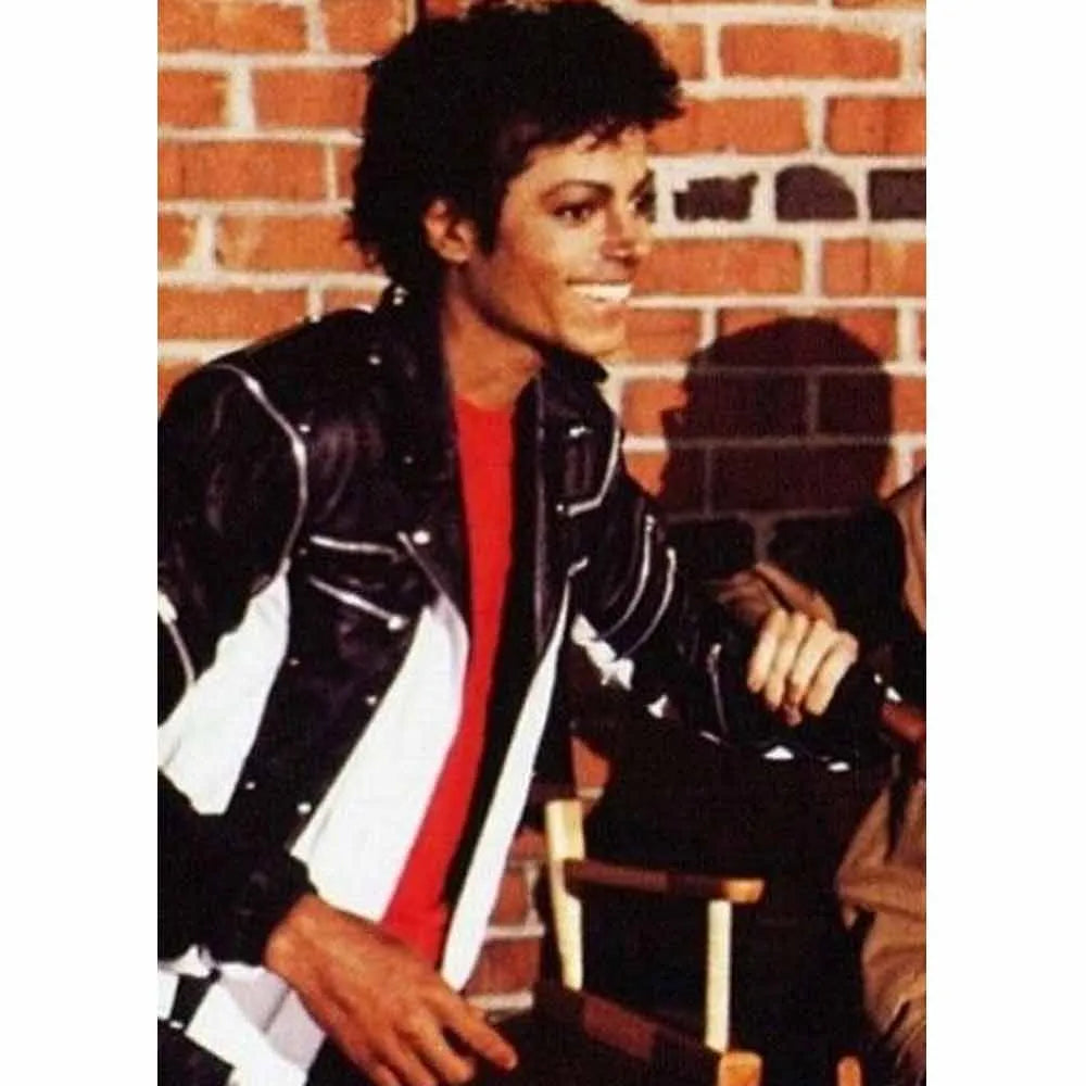 Michael Jackson Pepsi Zipper Leather Jacket