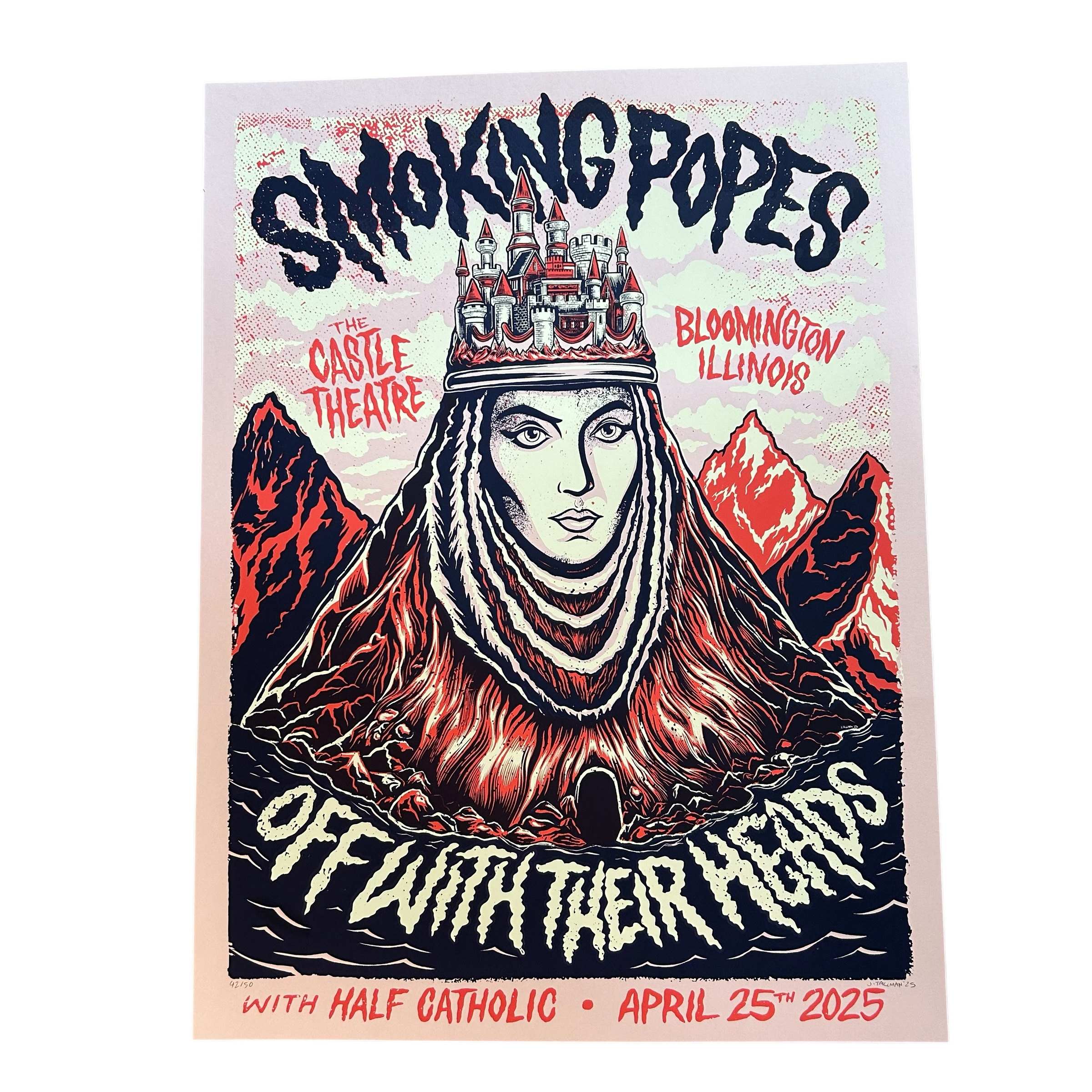 Smoking Popes / Off With Their Heads / Half Catholic "Castle Theater" Show Poster