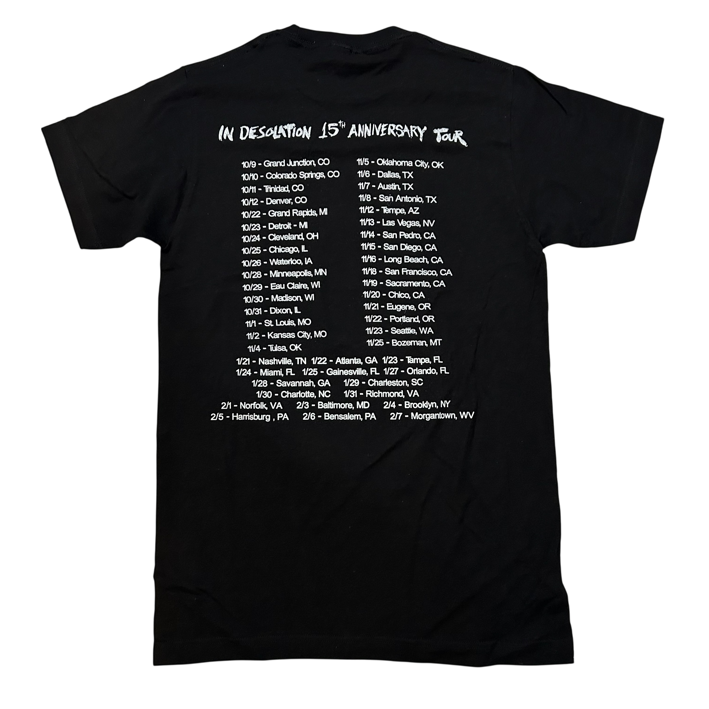 Off With Their Heads "In Desolation Tour Tee" Shirt