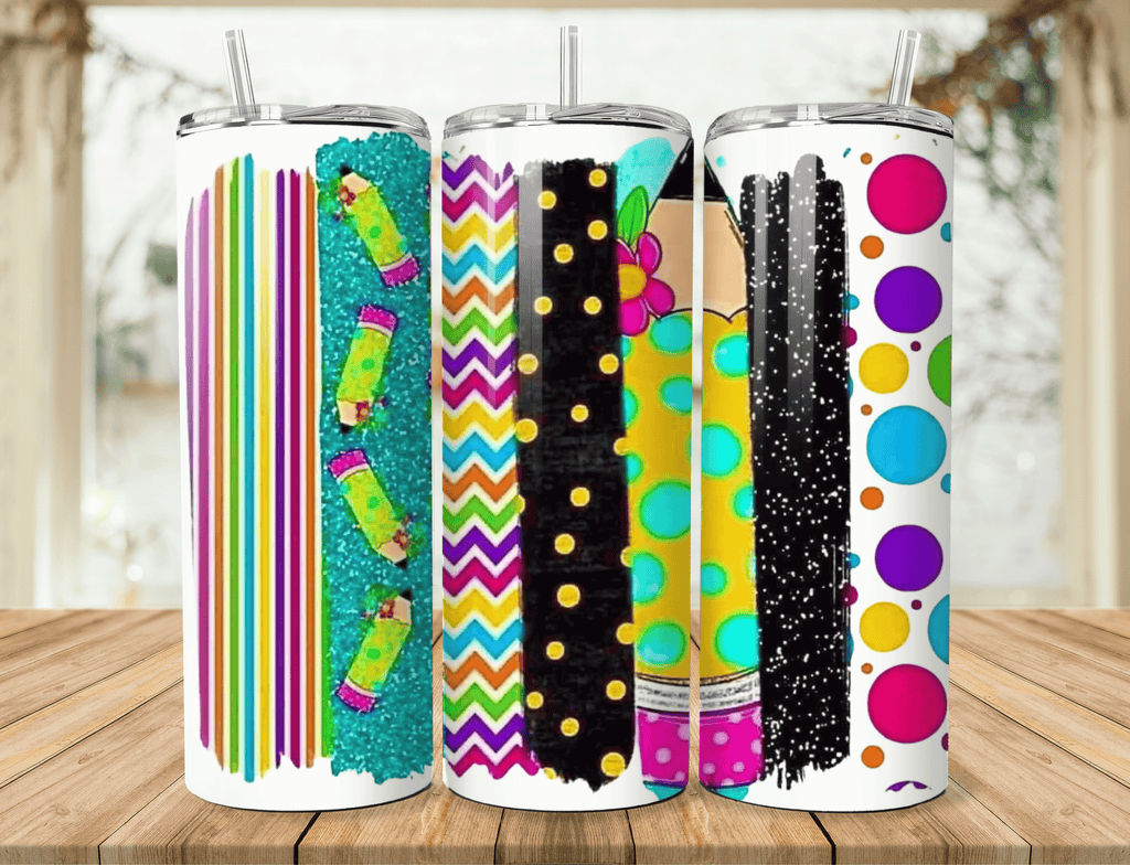 Teacher-Themed Stainless Steel Tumbler – Thoughtful & Colorful Gift 2