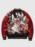 Red and Black Sukajan Jacket - Sublimation Jacket (Recreated Edition)