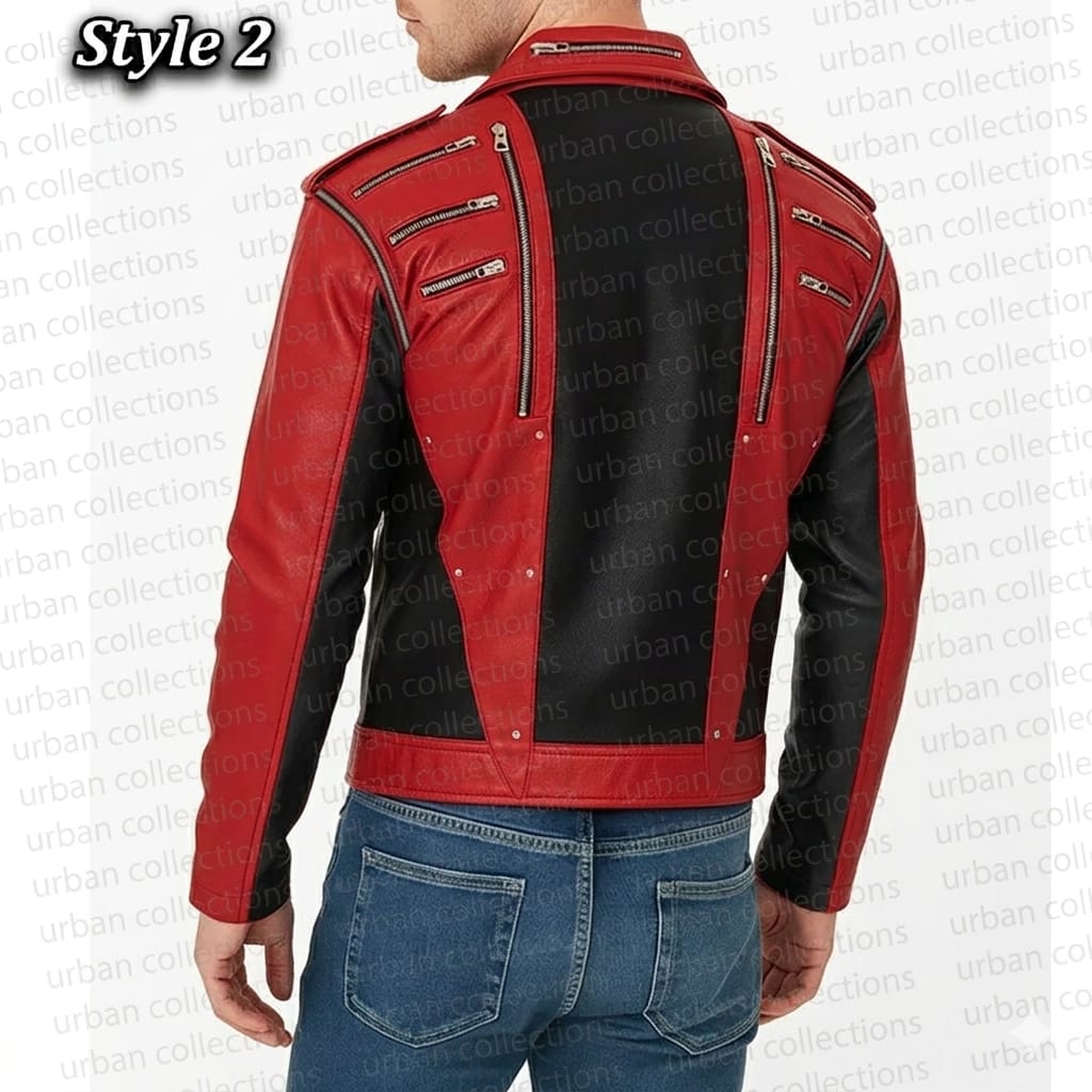 Michael Jackson Pepsi Zipper Leather Jacket