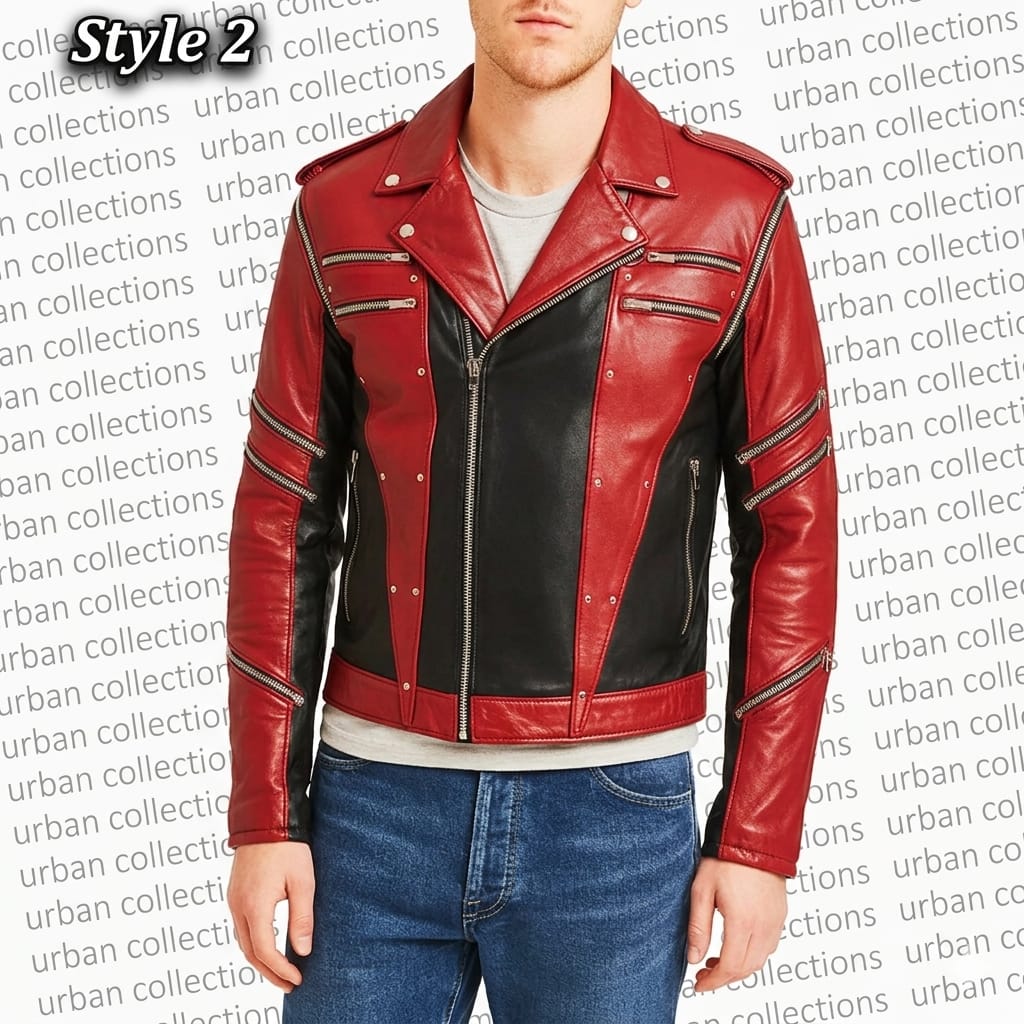 Michael Jackson Pepsi Zipper Leather Jacket