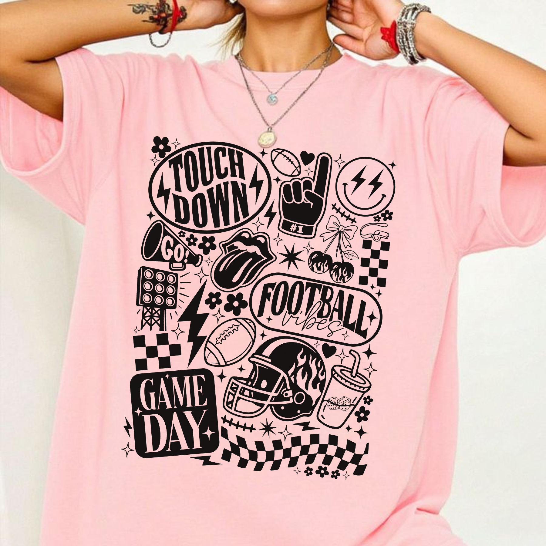 Retro Comfort Colors Football Shirt – Vintage T-Shirt for Football Fans