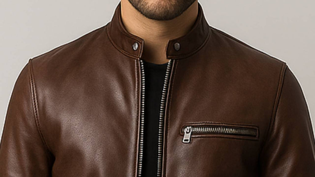 Ronnie Leather Brown Jacket – Men Leather Jacket Brown