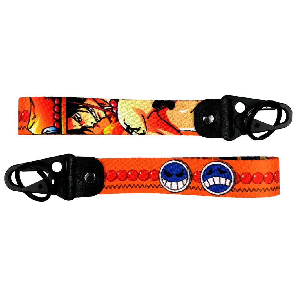 One Piece Keychain Lanyards, Anime Manga Badge Holder Pendant Portable Key Lanyard Accessories