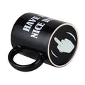 Vertical Middle Finger Cup Creative Mug Anime Films and Television Products Funny Ceramic Coffee Breakfast Cup Christmas Gift