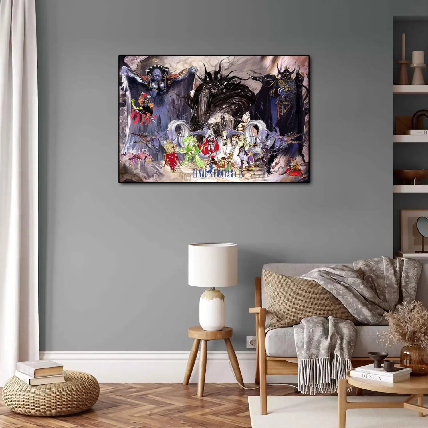 Yoshitaka Amano Final Fantasy Anime Video Game Canvas Art Poster and Wall Art Picture Print Modern Family bedroom Decor Posters