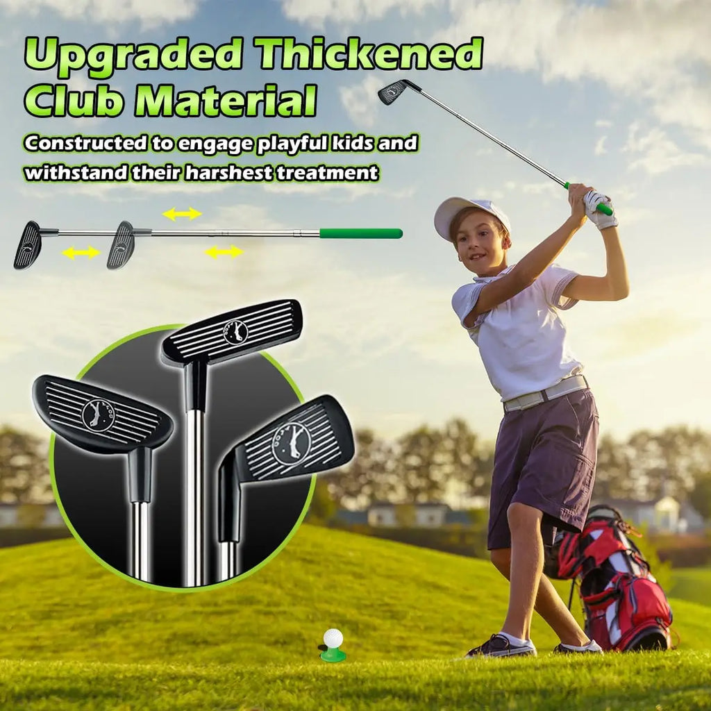 VATOS Kids Toy Golf Set Auto Return Night Light Balls